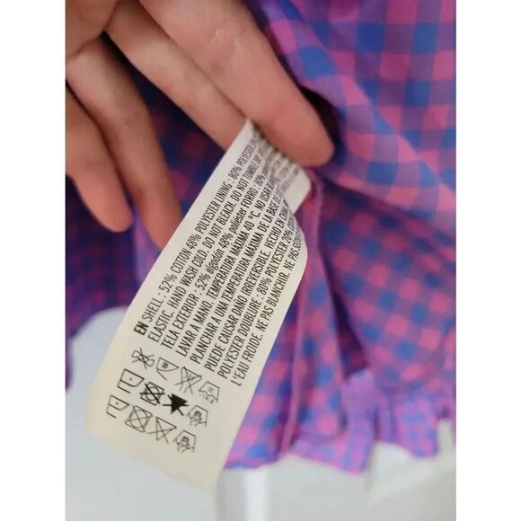 Tuckernuck Hyacinth House Textured Gingham Ruby Blouse XXL - Picture 5 of 11